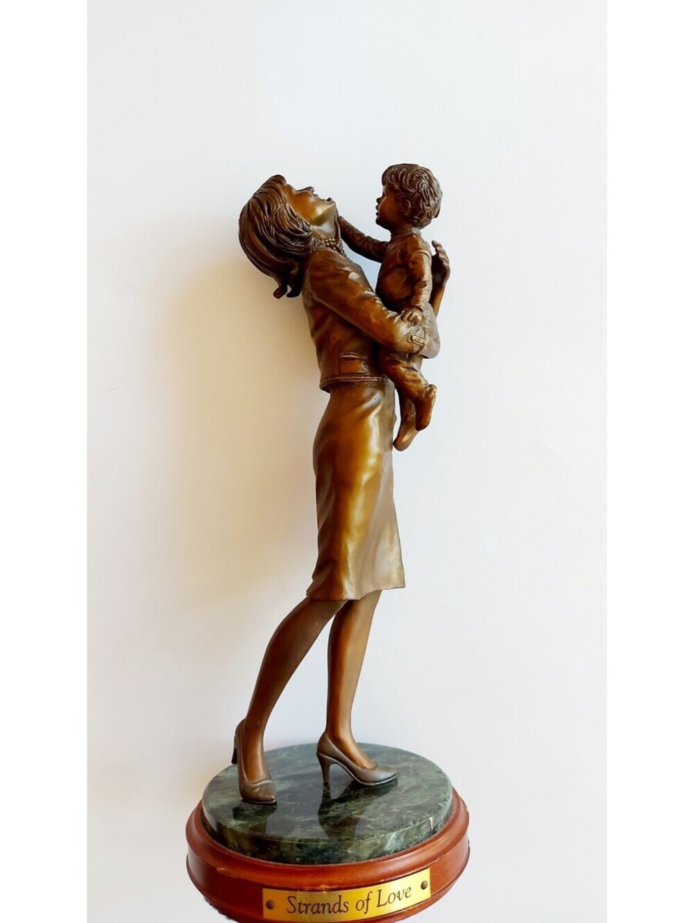 Bronze sculpture "Strands of Love" by Franklin Mint height 11 in